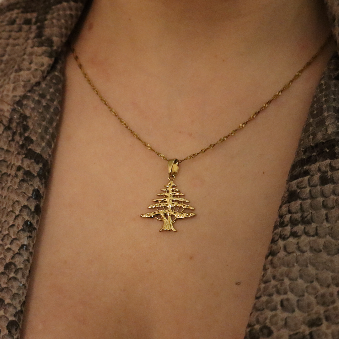 Lebanon Cedar Tree Necklace